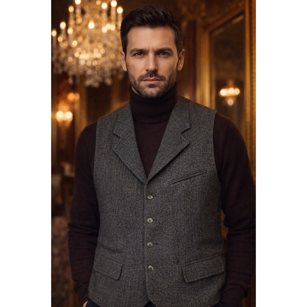 Kroon Life Luxury Levity ‎ Vest Wool Blend Timeless Classic